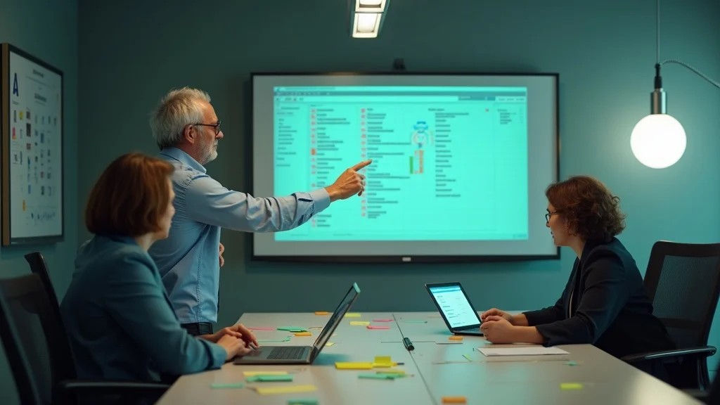 software license audit - Auditor reviewing organized checklist of SaaS inventory in digital workspace